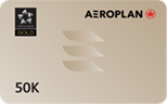 Aeroplan 50k status card
