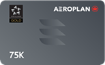 Aeroplan 75k status card