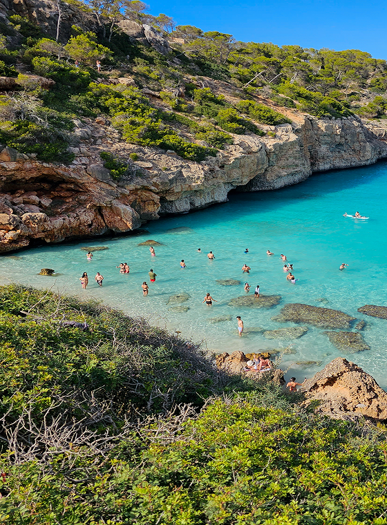 Plage tropicale de Majorque