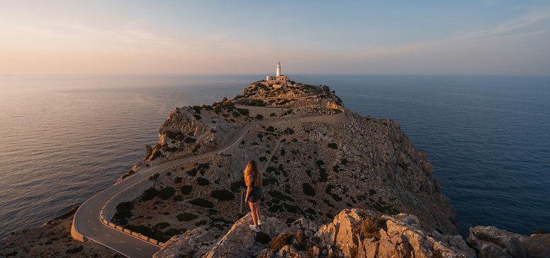Vue de pont au coucher du soleil