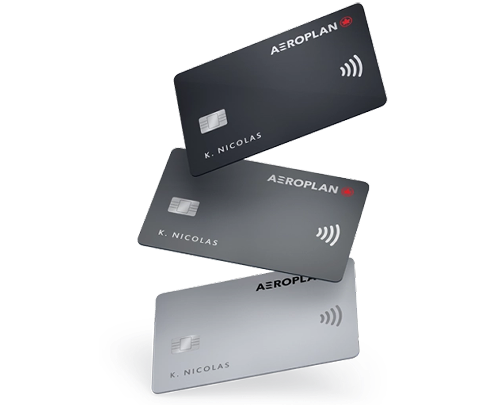 stacked Aeroplan cards