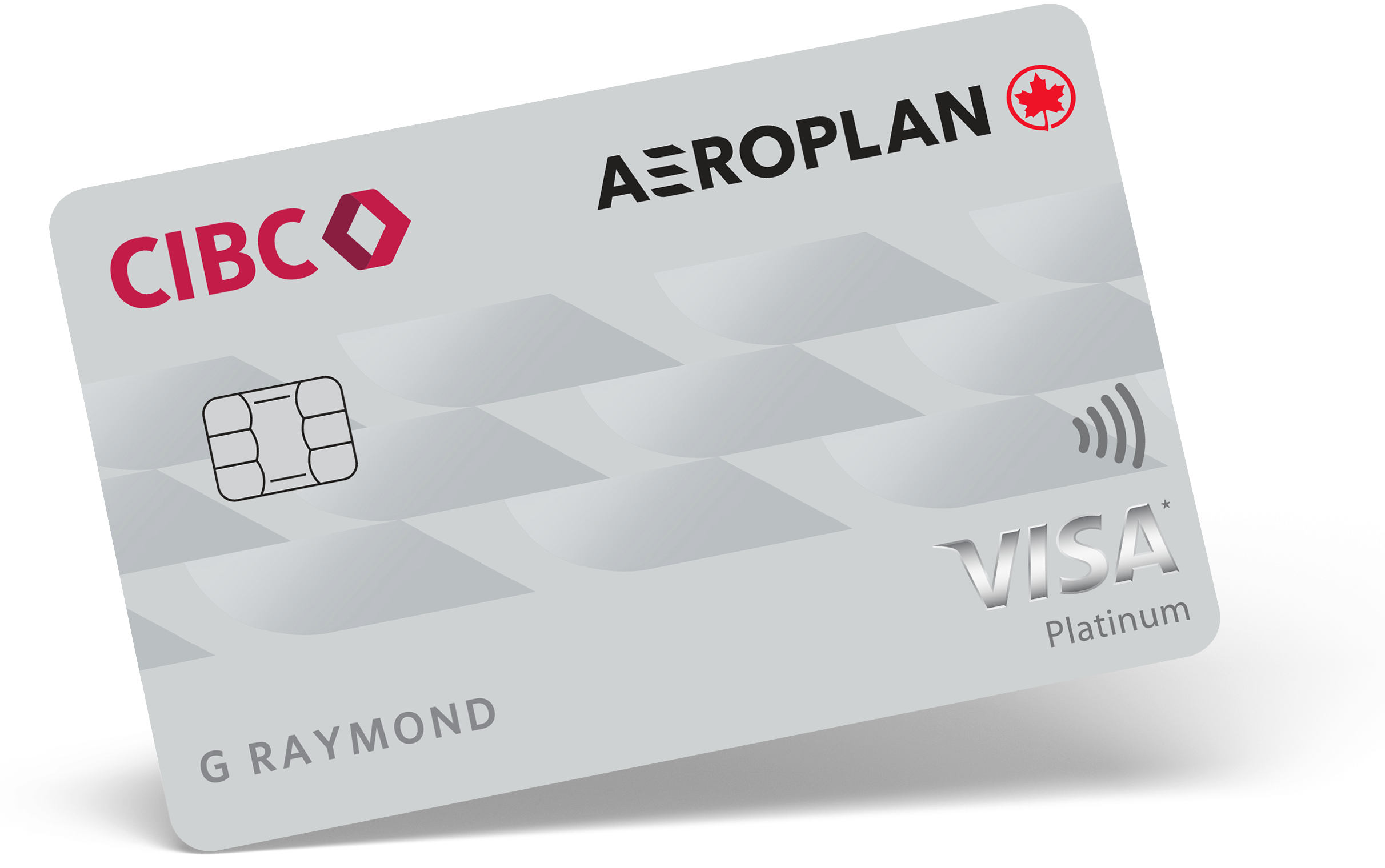 CIBC Aeroplan<sup>®</sup> Visa* Card angled