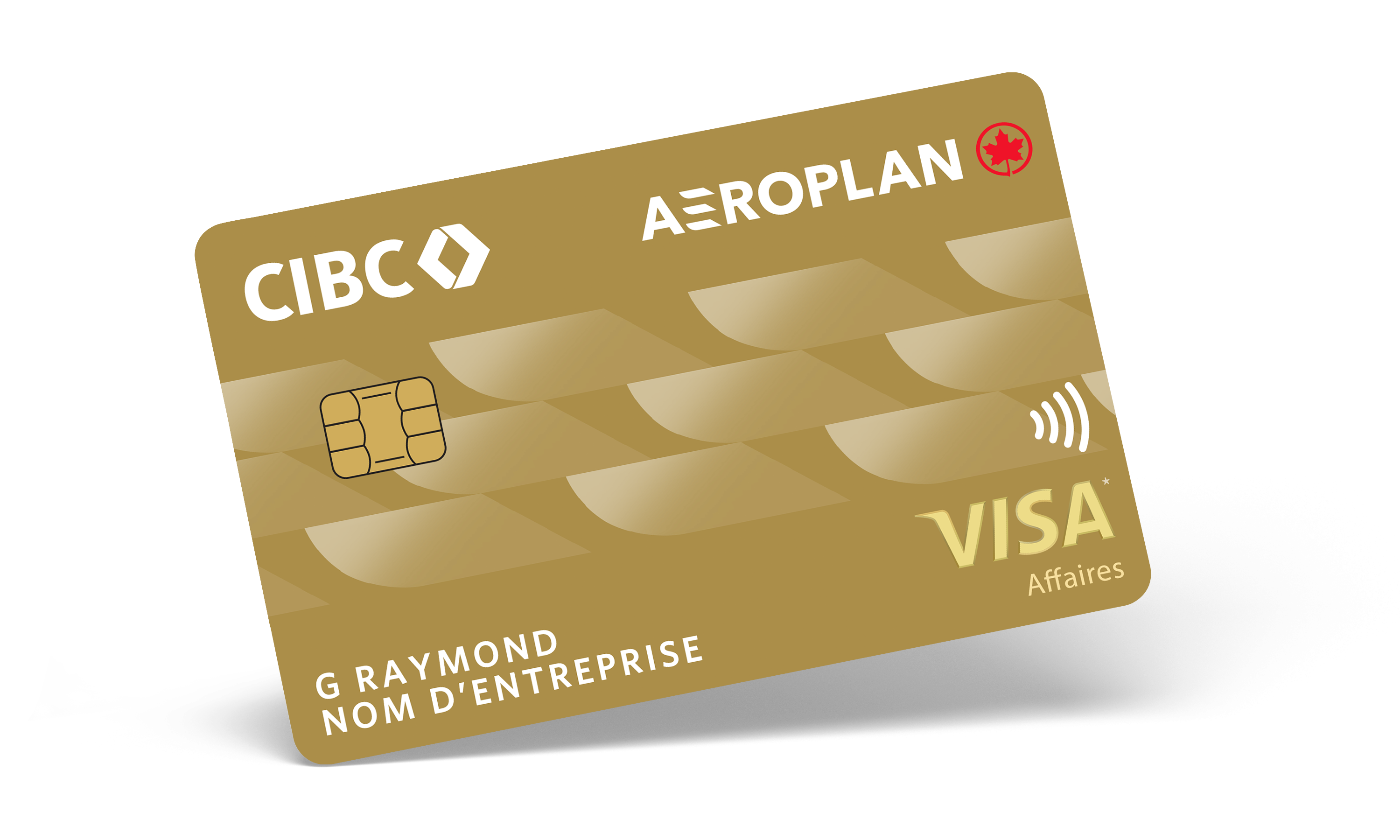 Carte Affaires CIBC Visa* Aéroplan<sup>MD</sup> angled