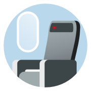 Plane on ticket icon