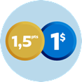 Earn Aeroplan points icon
