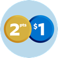 Earn Aeroplan points icon