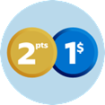 Earn Aeroplan points icon