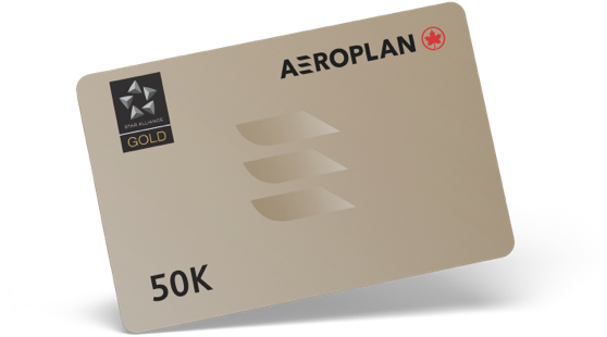 50k Aeroplan member card image