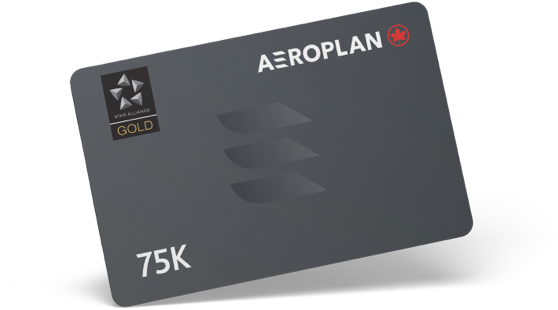 75k Aeroplan member card image
