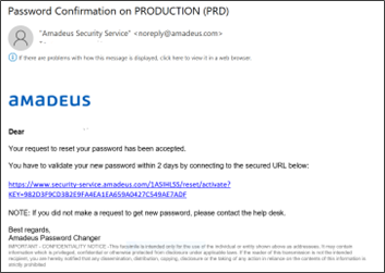 Password confirmation on Prod.