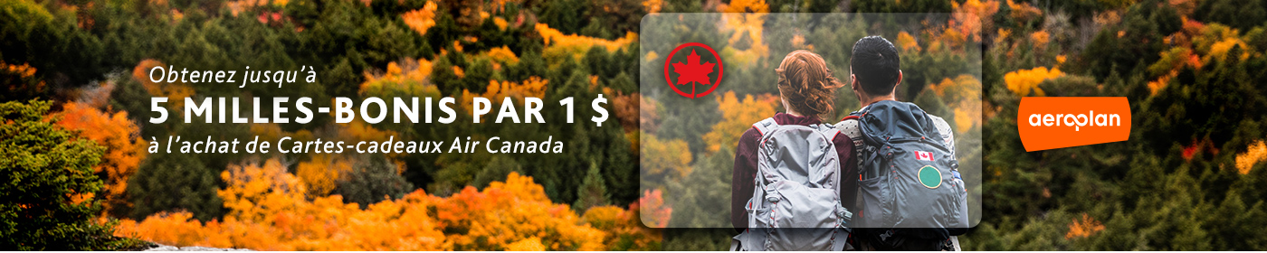 Air Canada Cartes cadeaux