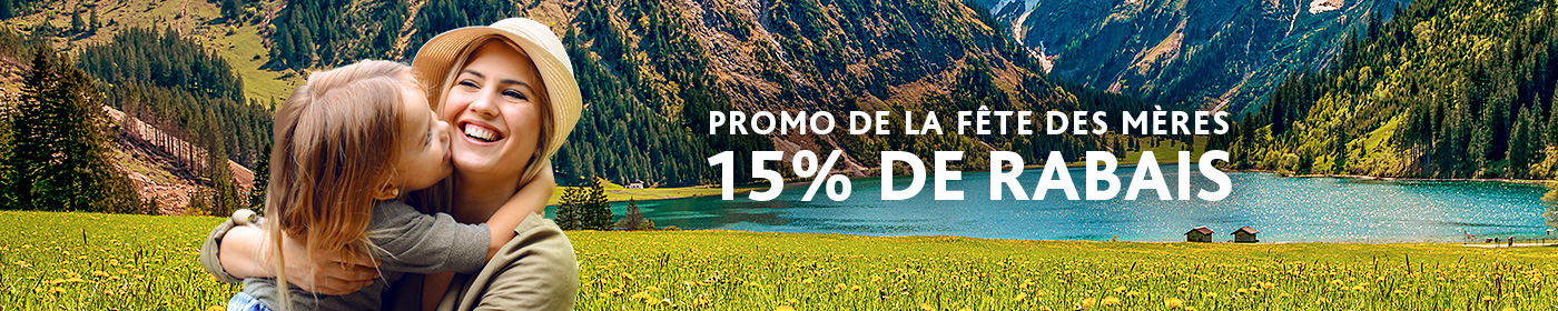 15% de réduction : notre offre spéciale fête des mères pour le Canada et les États-Unis