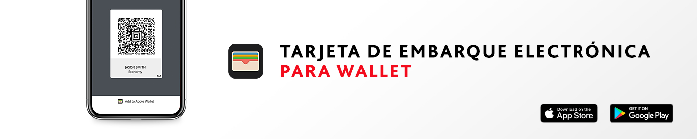 Tarjeta de embarque electrónica habilitada para Wallet