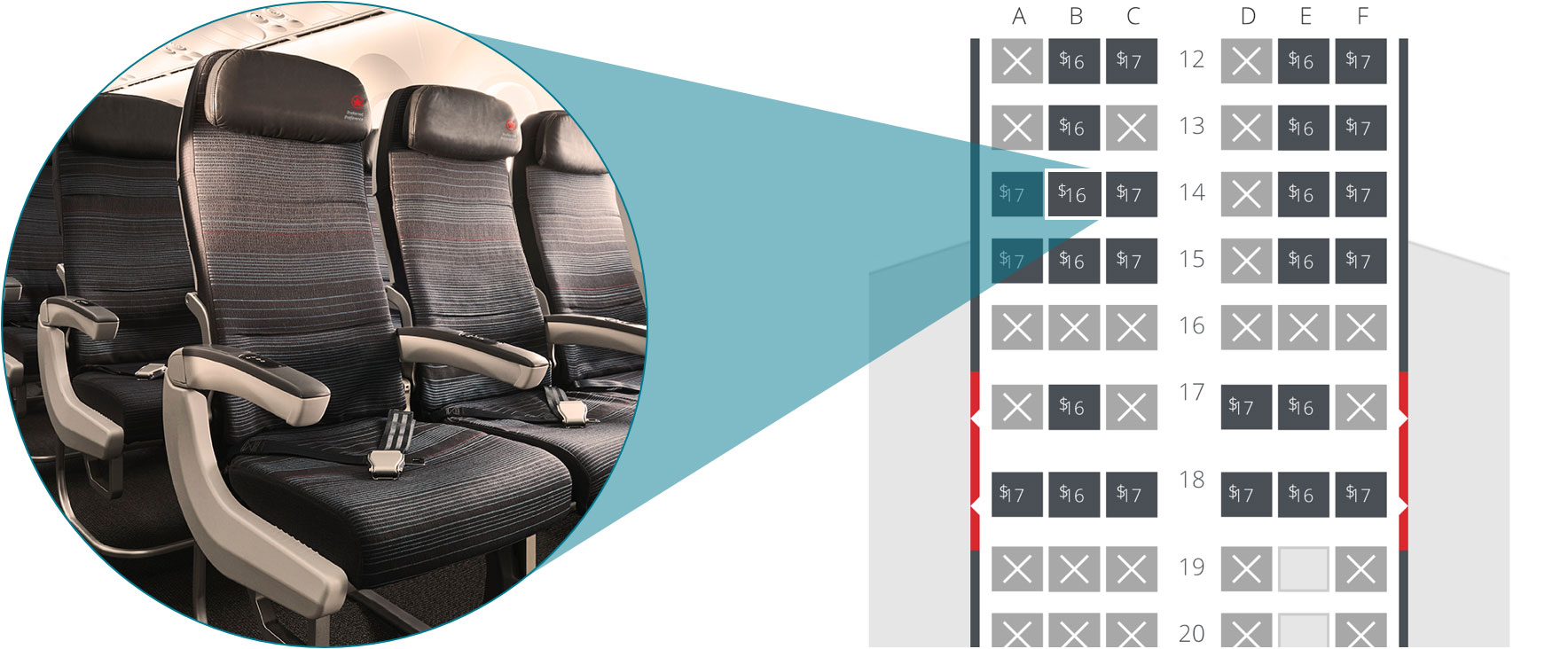 Air Canada Airbus A319 Seating Chart