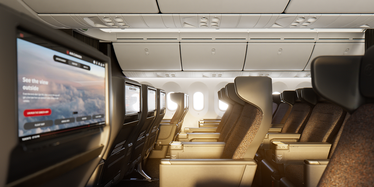 Premium Economy screens