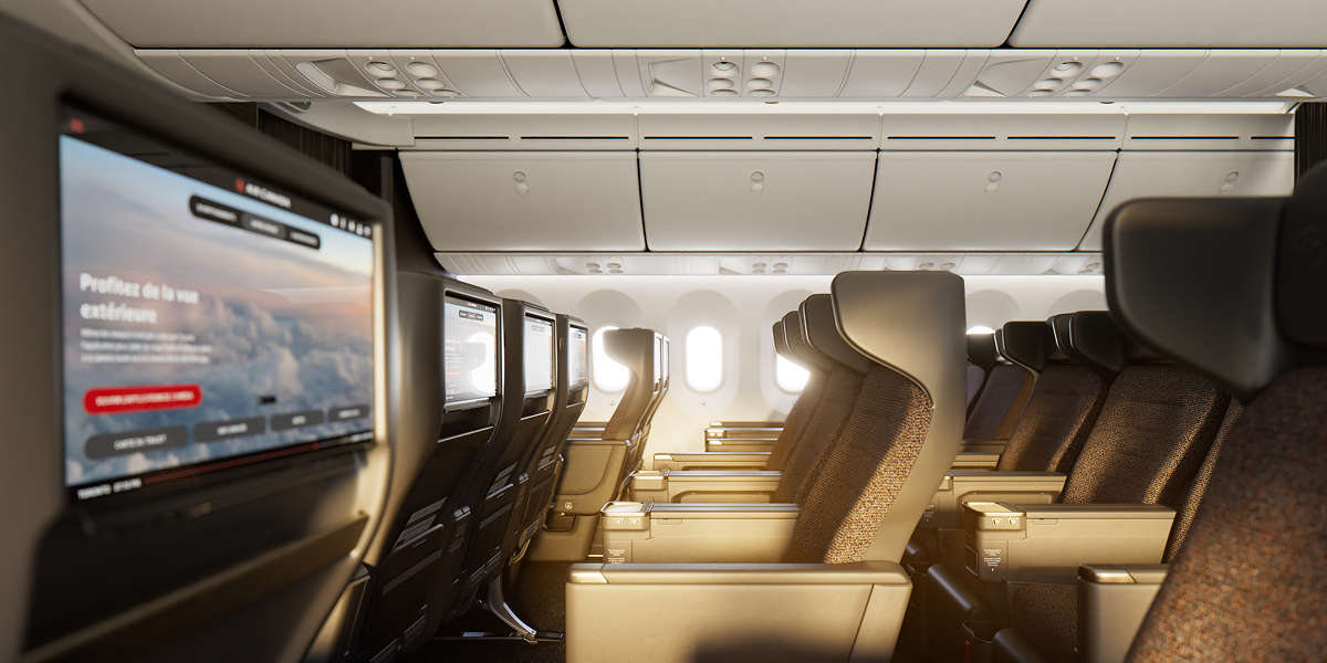 Premium Economy screens