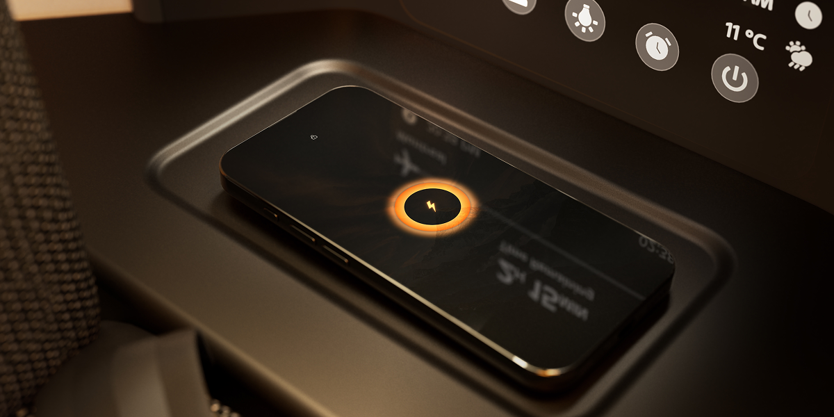 A321XLR Signature Class chargers