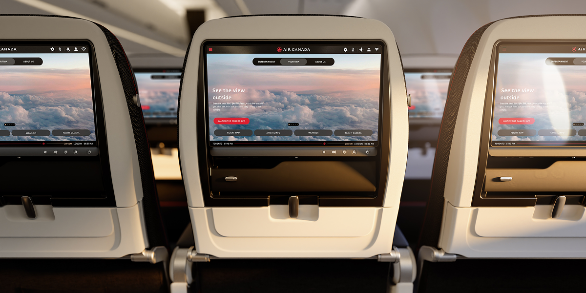A321XLR Economy screens