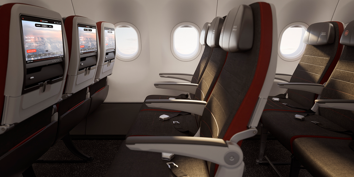 A321XLR Economy storage