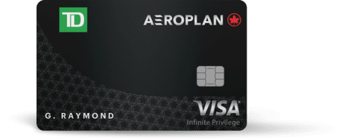 Carte Visa Infinite Privilège<sup>*</sup> TD<sup>MD</sup> Aéroplan<sup>MD</sup>