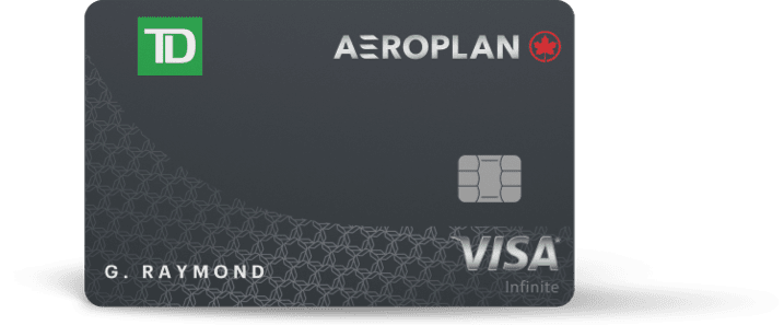 Carte Visa Infinite<sup>*</sup> TD Aéroplan